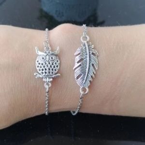 Owl Boho Bracelet Adjustable Layering